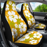 Orange Aloha Flowers Car Seat Covers 153908 - YourCarButBetter