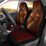 Orange Dragon Digital Art Design Amazing Gift Ideas Car Seat Covers 212501 - YourCarButBetter