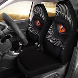 Orange Dragon Eye Custom Car Accessories Car Seat Covers 211301 - YourCarButBetter