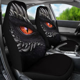 Orange Dragon Eye Custom Car Accessories Car Seat Covers 211301 - YourCarButBetter