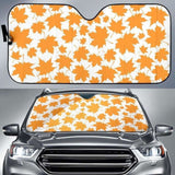 Orange Maple Leaf Pattern Car Auto Sun Shades 174510 - YourCarButBetter