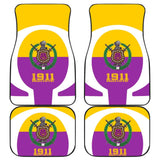 Original Omega Psi Phi Fraternity Car Floor Mats 210703 - YourCarButBetter