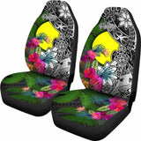Palau Car Seat Covers - Turtle Plumeria Banana Leaf - Amazing 091114 - YourCarButBetter