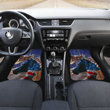Patriotic Horse American Flag Silhouette Horse Car Floor Mats 212701 - YourCarButBetter