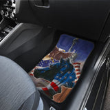 Patriotic Horse American Flag Silhouette Horse Car Floor Mats 212701 - YourCarButBetter