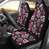 Pink Sugar Skull Pattern Car Seat Cover 101207 - YourCarButBetter
