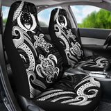 Pohnpei Micronesian Car Seat Covers - White Tentacle Turtle - 091114 - YourCarButBetter