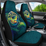 Polynesian Car Seat Covers - Sea Turtle’S Head - Amazing 091114 - YourCarButBetter