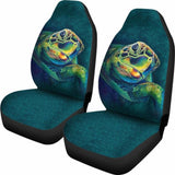 Polynesian Car Seat Covers - Sea Turtle’S Head - Amazing 091114 - YourCarButBetter