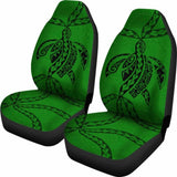 Polynesian Car Seat Covers - Polynesian Tattoo Green - Amazing 091114 - YourCarButBetter