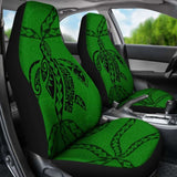 Polynesian Car Seat Covers - Polynesian Tattoo Green - Amazing 091114 - YourCarButBetter