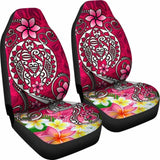 Polynesian Car Seat Covers - Turtle Plumeria Pink Color - 091114 - YourCarButBetter