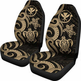 Polynesian Hawaii Car Seat Covers - Gold Tentacle Turtle - 091114 - YourCarButBetter