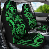 Polynesian Hawaii Car Seat Covers - Green Tentacle Turtle - 091114 - YourCarButBetter