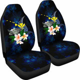 Polynesian Hawaii Car Seat Covers - Turtle With Plumeria Flowers - 091114 - YourCarButBetter