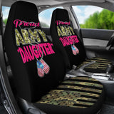 Proud Army Daughter Camo Us Flag Car Seat Covers 550317 - YourCarButBetter