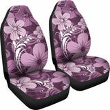 Purple Aloha Flowers Car Seat Covers 153908 - YourCarButBetter