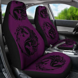 Purple Yin Yang Dragons Car Seat Covers 154230 - YourCarButBetter