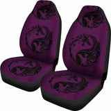 Purple Yin Yang Dragons Car Seat Covers 154230 - YourCarButBetter