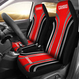 Red Black Camaro White Letter Car Seat Covers 210603 - YourCarButBetter