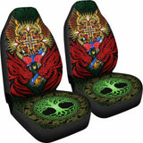 Red Dragon Duo Celtic Cross Car Seat Covers 160905 - YourCarButBetter
