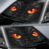 Red Dragon Eyes Car Auto Sun Shades Custom 2 210401 - YourCarButBetter
