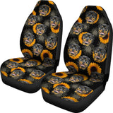 Rottweiler Love Sunflower Car Seat Covers 210702 - YourCarButBetter