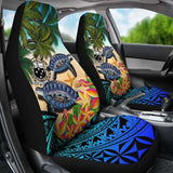 Samoa Car Seat Covers - Polynesian Turtle Coconut Tree And Plumeria Amazing 091114 - YourCarButBetter