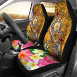 Samoa Car Seat Covers - Turtle Plumeria (Gold) - 091114 - YourCarButBetter