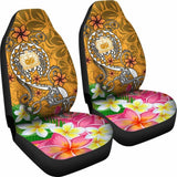 Samoa Car Seat Covers - Turtle Plumeria (Gold) - 091114 - YourCarButBetter