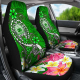 Samoa Car Seat Covers - Turtle Plumeria (Green) - 091114 - YourCarButBetter