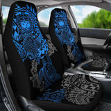 Samoa Polynesian Car Seat Covers - Blue Turtle Flowing - Amazing 091114 - YourCarButBetter