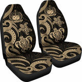 Samoa Polynesian Car Seat Covers - Gold Tentacle Turtle - 091114 - YourCarButBetter