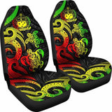 Samoa Polynesian Car Seat Covers - Reggae Tentacle Turtle - 091114 - YourCarButBetter