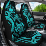 Samoa Polynesian Car Seat Covers - Turquoise Tentacle Turtle - 091114 - YourCarButBetter