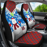 Scotland Christmas Thistle Car Seat Covers Nollaig Chridheil Style Snowman K13 112608 - YourCarButBetter