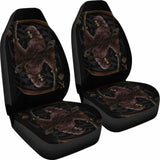 Set 2 Pcs Gothic Skull Car Seat Covers 101207 - YourCarButBetter