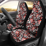 Set 2 Pcs Gothic Skull Car Seat Covers 101207 - YourCarButBetter