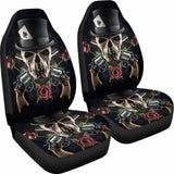 Set 2 Pcs Gothic Skull Car Seat Covers 101207 - YourCarButBetter