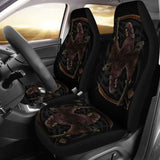Set 2 Pcs Gothic Skull Car Seat Covers 101207 - YourCarButBetter