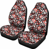 Set 2 Pcs Gothic Skull Car Seat Covers 101207 - YourCarButBetter