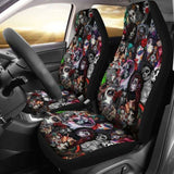 Set 2 Sugar Skull Car Seat Covers 101207 - YourCarButBetter
