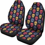 Set Of 2 Car Seat - Sugar Skull Car Seat 101207 - YourCarButBetter