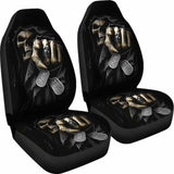 Set Of 2 Grim Reaper Skull Car Seat Covers 101207 - YourCarButBetter