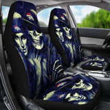 Set Of 2 Skull Car Seat Covers 101207 - YourCarButBetter