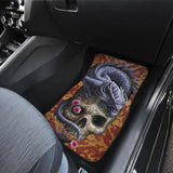 Set Of 4 Pcs Dragon Skull Car Mats 184610 - YourCarButBetter