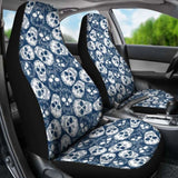 Set Of 4 Pcs Sugar Skull Car Mats 101207 - YourCarButBetter