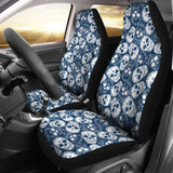 Set Of 4 Pcs Sugar Skull Car Mats 101207 - YourCarButBetter