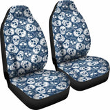 Set Of 4 Pcs Sugar Skull Car Mats 101207 - YourCarButBetter