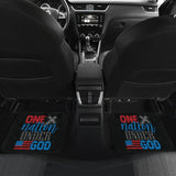 Simple Great One Nation Under God American Flag Car Floor Mats 211703 - YourCarButBetter